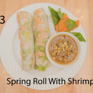 Spring roll with shrimp / Gỏi cuốn tôm