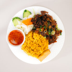 Chunky beef / Cơm bò lúc lắc