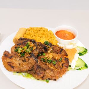 Grilled chicken / Cơm gà nướng