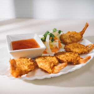 Coconut butterfly shrimp / Tôm dừa